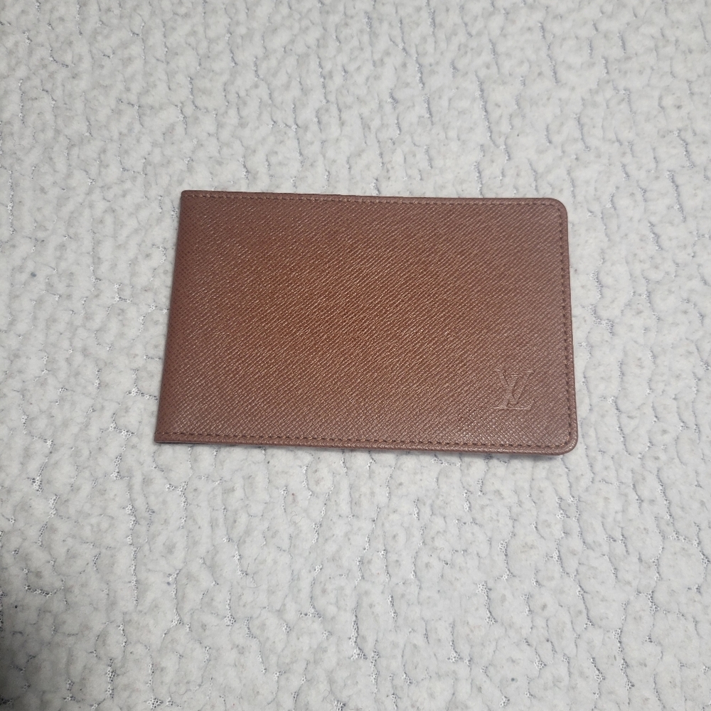 Sold!!! Louis Vuitton Brown ID Holder Card Wallet Insert